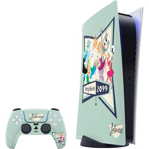 The Jetsons Party Like Its 2099 PS5 Digital Edition Bundle Skin